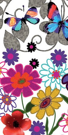 Flower & Butterflies Snack Napkins