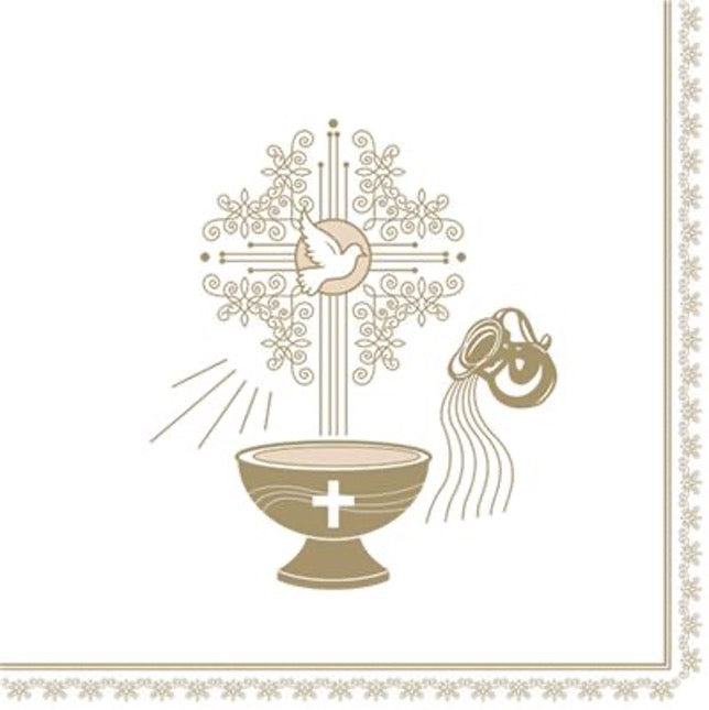 Christianing Gold Ecru