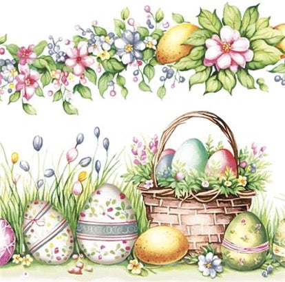 Watercolor Easter Basket 20 Lunch Napkins