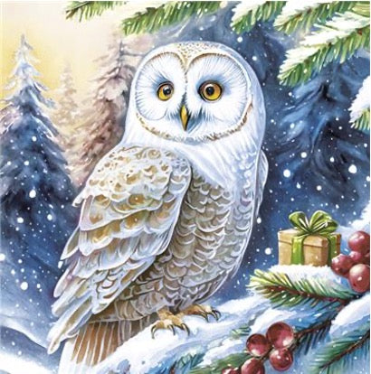 Winter Owl 20 Lunch Napkins
