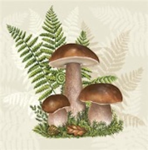 Boletus Mushroom Luncheon Napkins