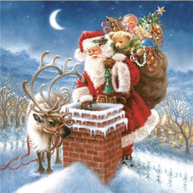 Santa By Chimney
