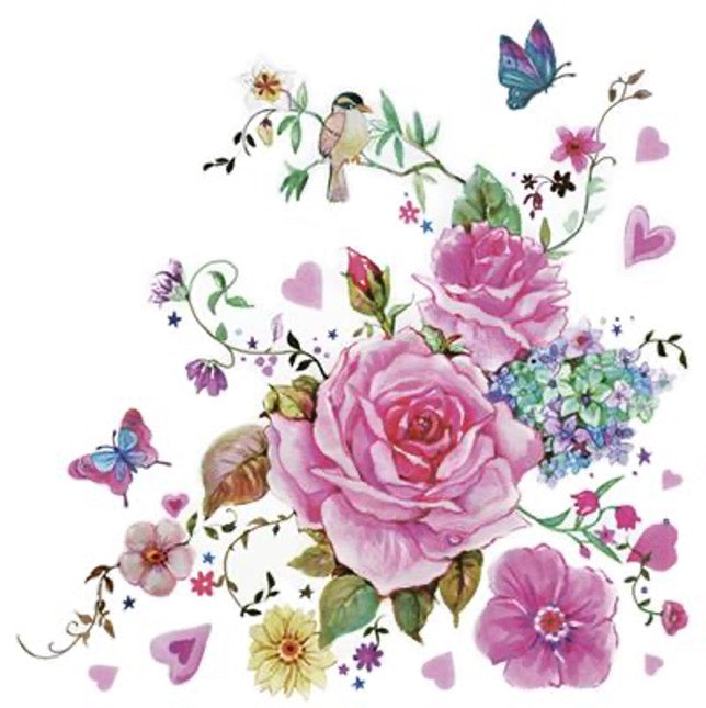 Roses With Butterflies