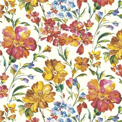 Orange Floral Wallpaper 20 Lunch Napkins