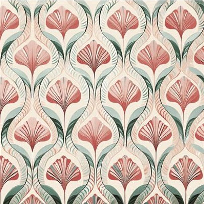 Coral Pattern 20 Lunch Napkins