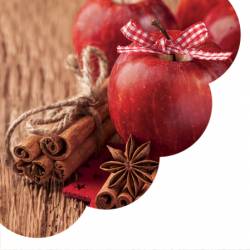 Christmas Apple Round Napkins
