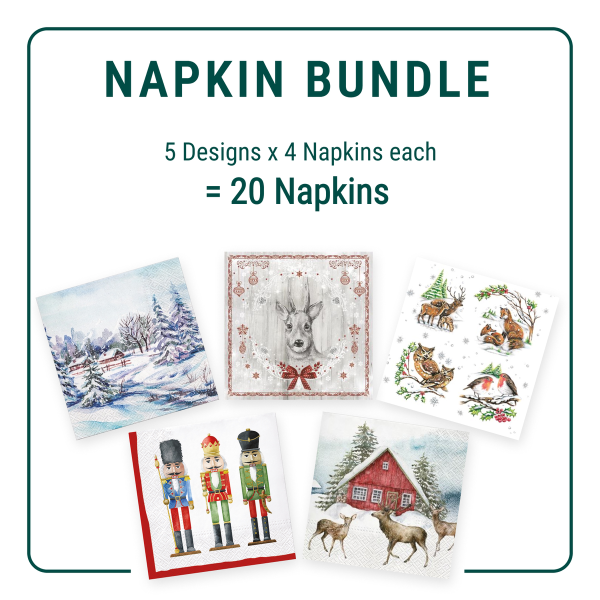 Napkin Bundle - Winter - Lunch