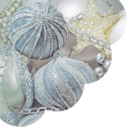 Pearl Baubles 12 Round Napkins