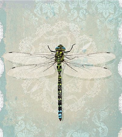 Romantic Dragonfly Luncheon Napkins