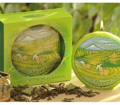 Scented Disk Candle Green Tea