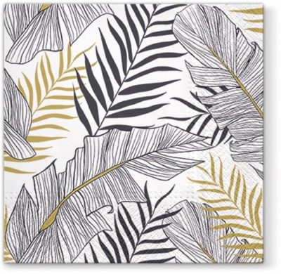 Exotic Leaves Luncheon Napkins
