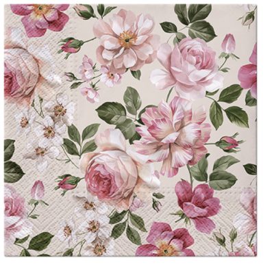 Roses Glory Luncheon Napkins