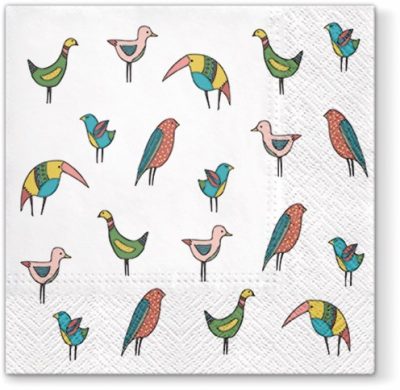 Colorful Birds Luncheon Napkins