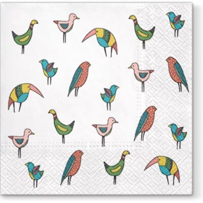 Colorful Birds Luncheon Napkins