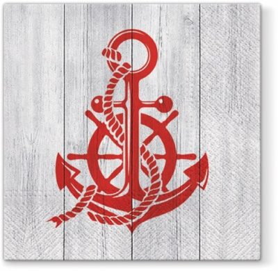Red Anchor Luncheon Napkins