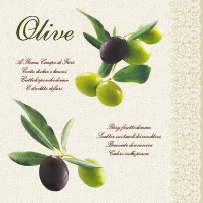 Olive Luncheon Napkins