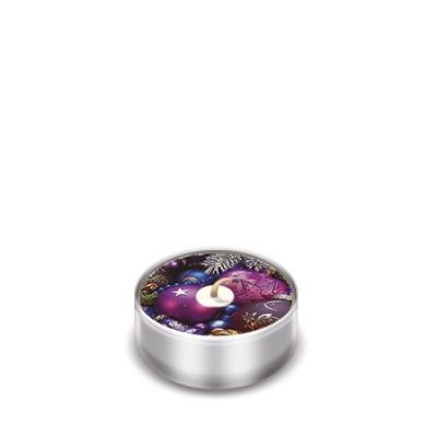 Purple Baubles Small Tealights