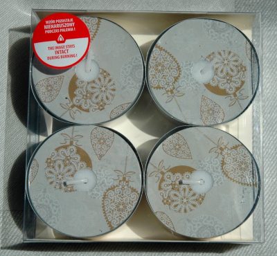 Frosted Laces Jumbo Tealights