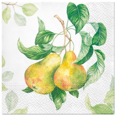 Garden Pears Luncheon Napkins