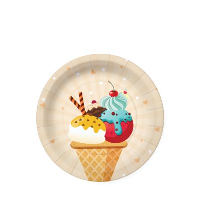 Ice Cream Dessert Plate