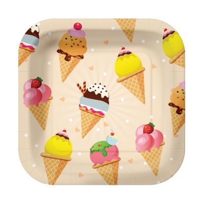 Ice Cream Square Plate
