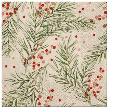 Springs Holly Luncheon Napkins
