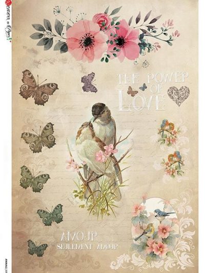 Love Birds Rice Paper