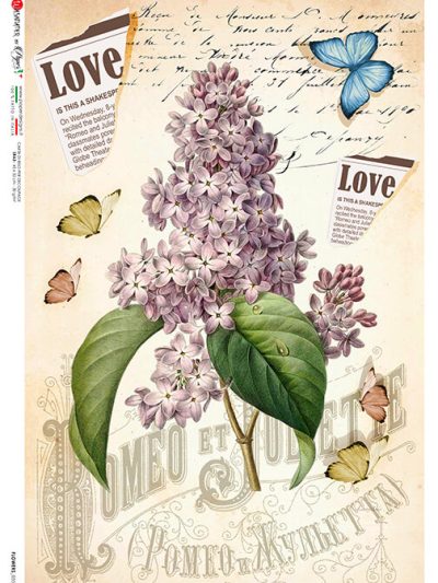 Purple Lilac Rice Paper