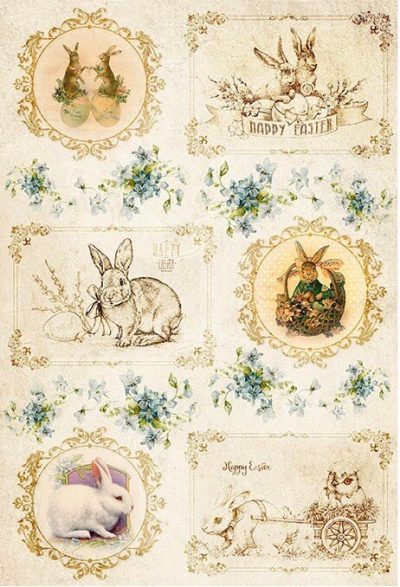 Vintage Easter Rice Paper