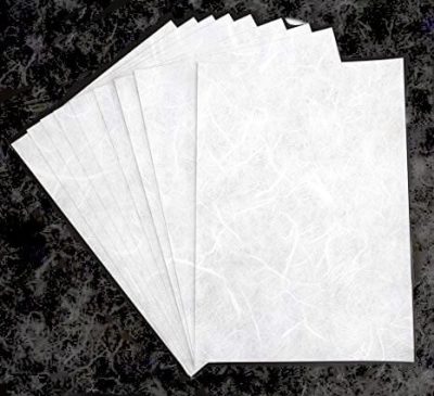 White Blank Rice Paper for Printing – 10 Sheets
