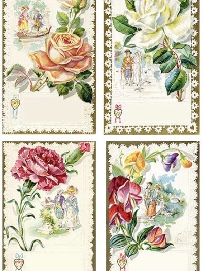 Flowers Stamps Rice Paper