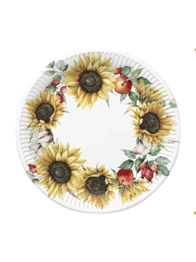Autumn Sunflowers Dinner Plate