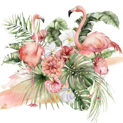 Flamingo Paradise Cocktail Napkins