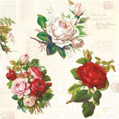 English Roses Luncheon Napkins