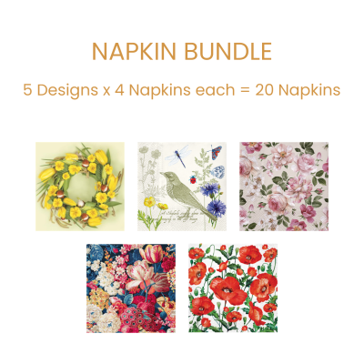 Napkin Bundle – Floral – Lunch
