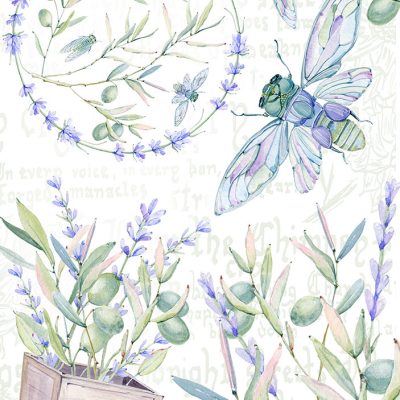Lavender Cicada Rice Paper
