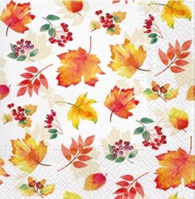 Falling Leaves Luncheon Napkins
