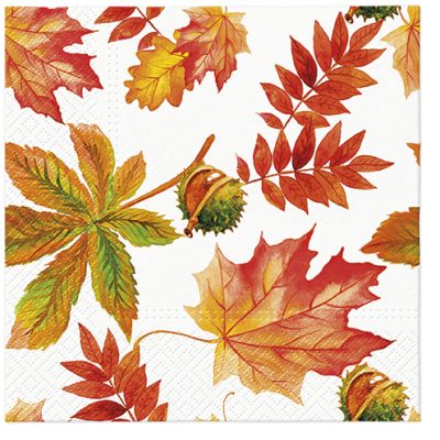 Fall Colors Autumn Leaves Luncheon Napkins
