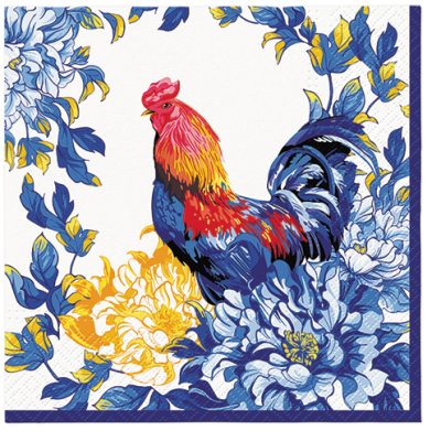 Blue Rooster Luncheon Napkins