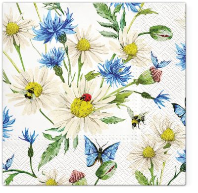 Ladybird with Daisies Luncheon Napkins