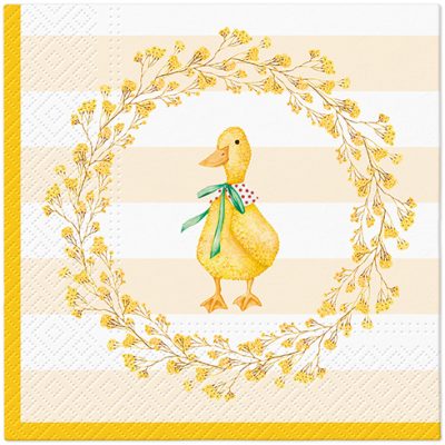 Duck with Wreath Luncheon Napkins