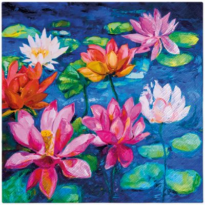 Lily Pond Luncheon Napkins