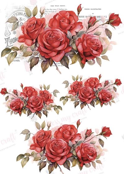 Lovely Roses – Mini Wet Transfer